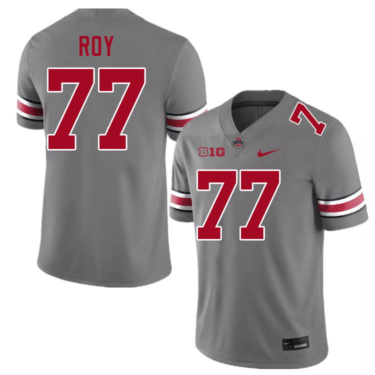 Maxwell Roy Ohio State Buckeyes Jersey College Football Uniforms-Grey